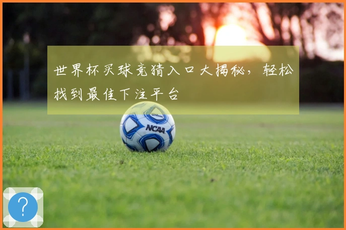 世界杯买球竞猜入口大揭秘，轻松找到最佳下注平台